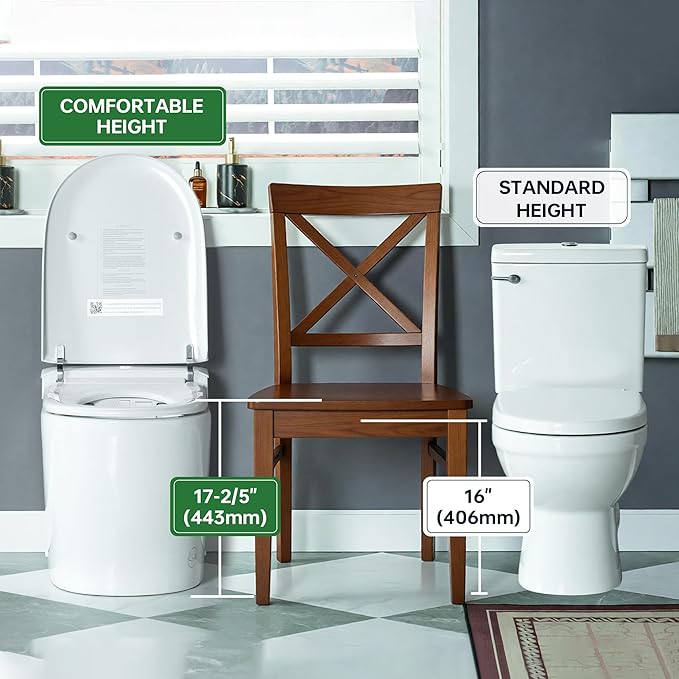WOODBRIDGE ADA Height Smart Toilet – Auto Lid Open/Close, Foot Sensor, Zero - Image 10