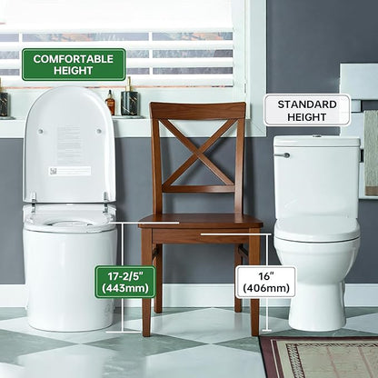 WOODBRIDGE ADA Height Smart Toilet – Auto Lid Open/Close, Foot Sensor, Zero - Image 10
