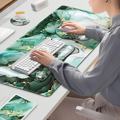 Gaming Mouse Pad, Large Desk Mat, Cute Desk Pad Protector, 4in1 XXL Mousepad + - Image 9
