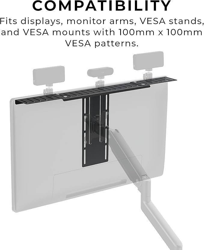 HumanCentric DSLR Monitor Mount Extra Large, Desk Camera Mounting, Light Webcam - Image 3