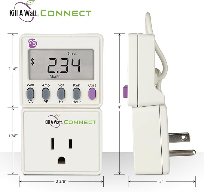 Kill A Watt Connect P4498 Electricity Usage Monitor Power Consumption Meter - Image 2