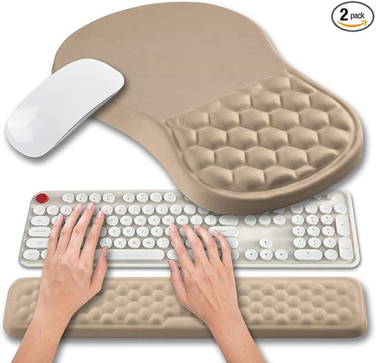 Hokafenle 2 in 1 Ergonomic Mouse Pad Wrist Support & Wrist Rest by Hokafenle