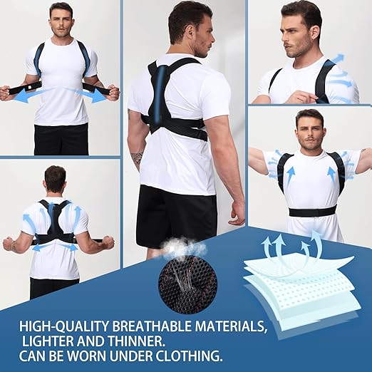 Posture Corrector for Men and Women, Adjustable Back Brace for Back, Neck and - Image 6