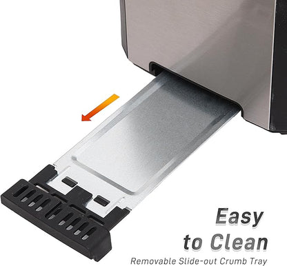 4 Slice Long Slot Stainless Steel Toaster - Image 7