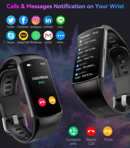 fitness tracker with heart rate blood oxygen blood, package contents