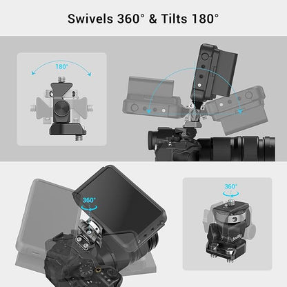 SmallRig Monitor Mount Swivel 360° and Tilt 180° Adjustable Bracket - Image 3