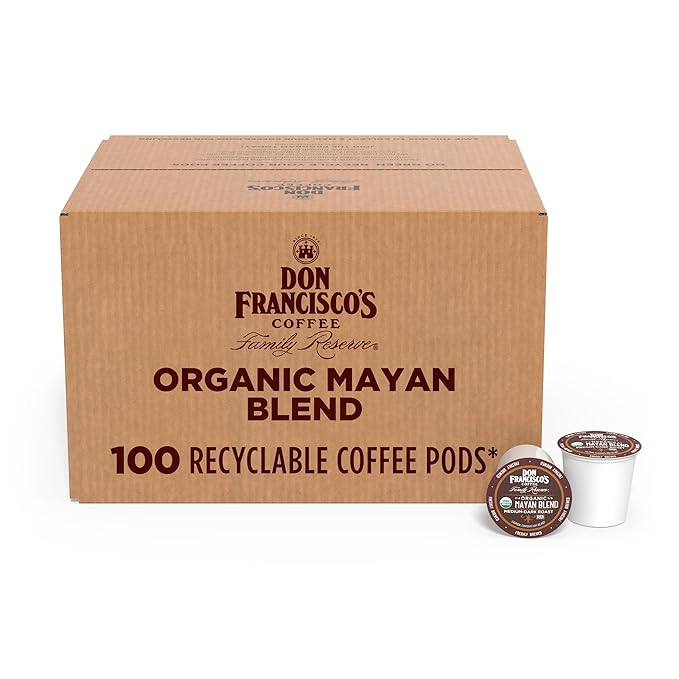 Don Francisco's Organic Mayan Coffee Pods, Medium-Dark Roast, Compatible by DonFranciscosCoffee