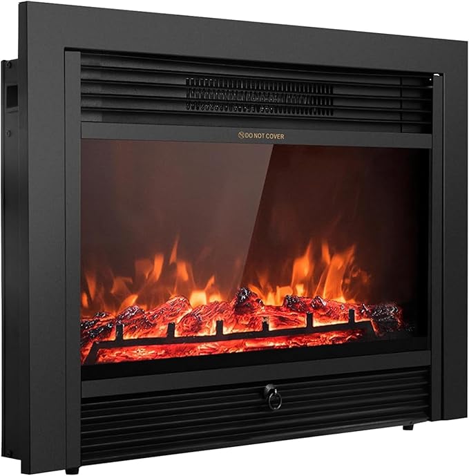 Giantex 28.5" Electric Fireplace Insert, Wall Recessed/Mounted, Freestanding by Giantex