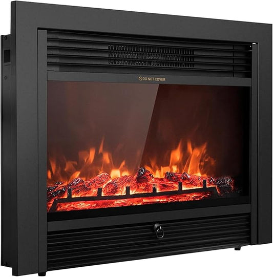 Giantex 28.5" Electric Fireplace Insert, Wall Recessed/Mounted, Freestanding by Giantex