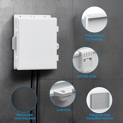 Outdoor Waterproof Electrical Junction Box, ABS Water Resistant Enclosure - Image 6