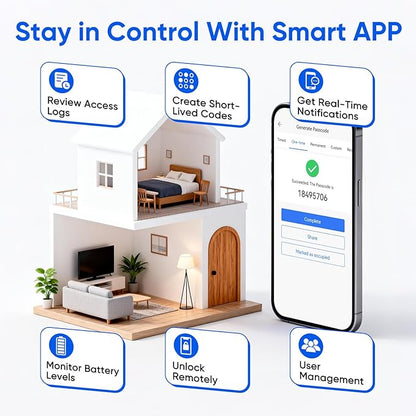 Smart Door Knob Fingerprint Door Lock - Image 5