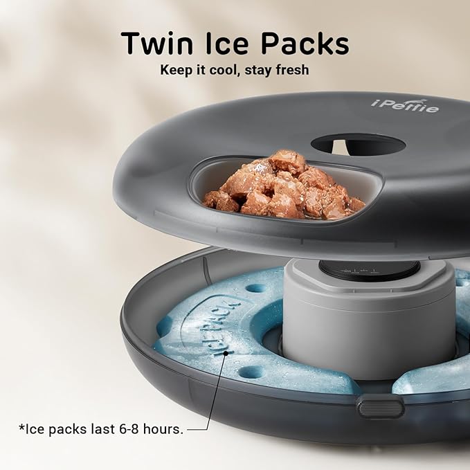 iPettie Donut Frost WiFi 6 Meal Automatic Cat Food Dispenser - Image 4