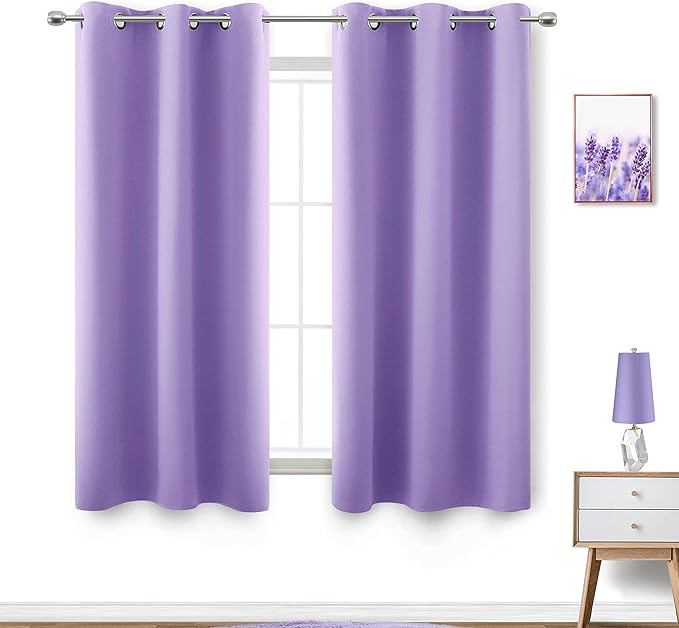 KOUFALL Lavender Purple Curtains by KOUFALL