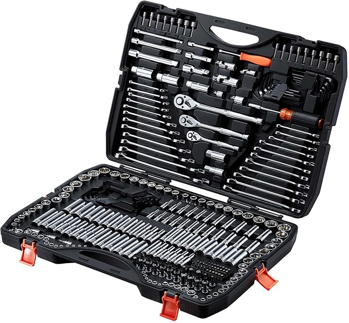 VEVOR Mechanics Tool Set, 308-Piece Mechanic Tool Kit, 1/4 in, 3/8 in, and 1/2 - Image 10