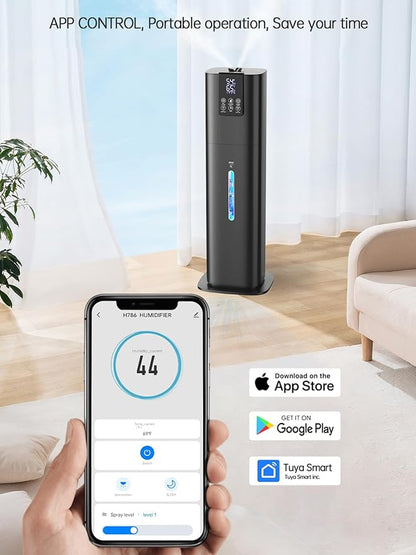 8L Smart Humidifiers for Bedroom Large Room, 2.1Gal Cool Mist Top Fill Diffuser - Image 2