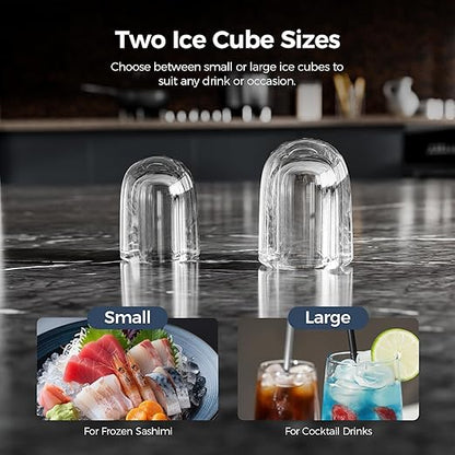 Antarctic Star Pro-Grade Countertop Ice Maker, 8 Cubes in 6 Mins, Self-Cleaning - Image 5