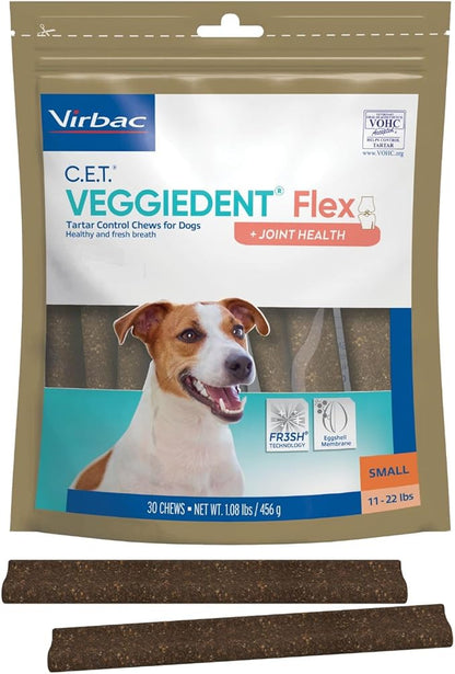 Virbac C.E.T. VEGGIEDENT Flex Tartar Control Chews by Virbac