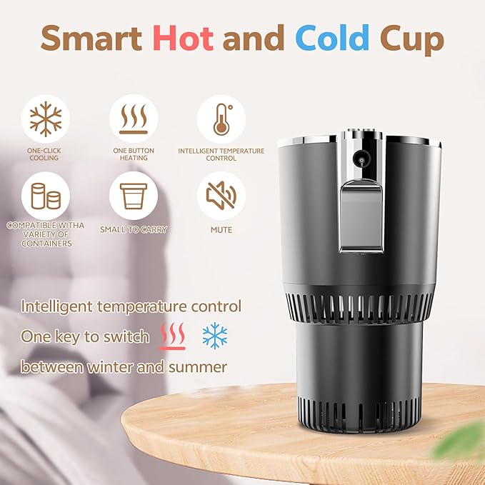 Smart Car Hot and Cold Cup Holder Rapid Heating and Cooling Insulated Electric - Image 4