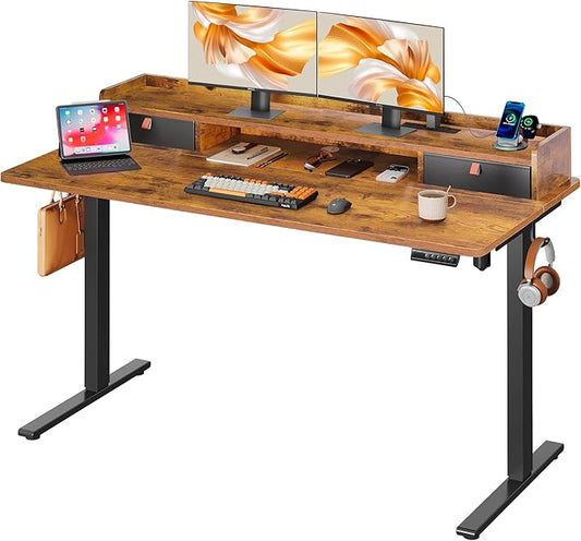 DEVAISE 55×28 Inch Electric Standing Desk by DEVAISE