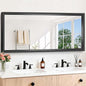 Black Bathroom Mirror, 28x60 Inch Large Rectangle Mirror, 0.6" Thickened Deep by WelcometoCIVENO