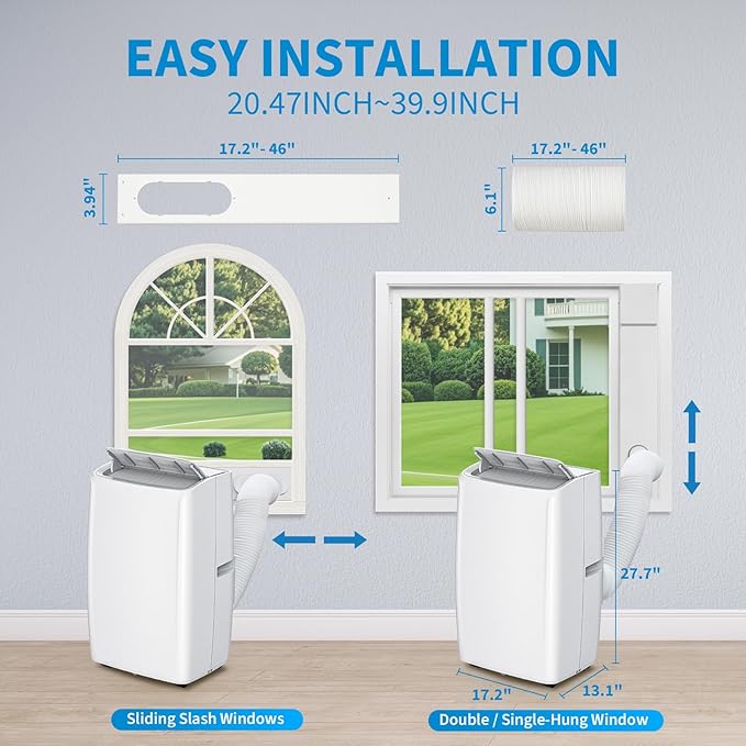 Powerful 14, 000 BTU Portable Air Conditioners, Cools Up to 750 Sq.Ft, 3-IN-1 - Image 2