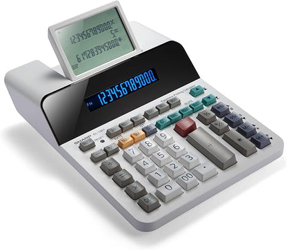 Sharp Paperless Printing Desk Calculator w/Check and Correct, Large 12-Digit by SharpCalculators