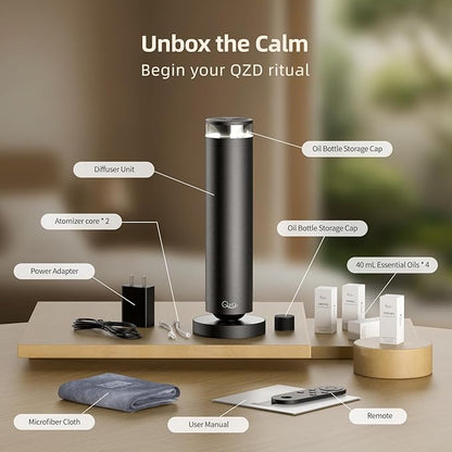 A5 Waterless Essential Oil Diffuser Starter Kit – 1000 Sq Ft Large Room - Image 4