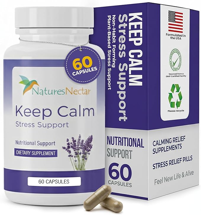 Nature's Nectar Anxiety and Stress Relief Supplements – Keep Calm Capsules by NaturesNectar