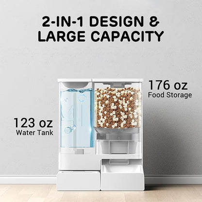 iPettie FW54 5G/2.4GHz WiFi Automatic Feeder and Waterer 2-in-1 Set - Image 3