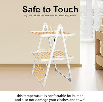SHARNDY Electric Heated Clothes Drying Rack, Foldable Heated Garment Dryer - Image 6