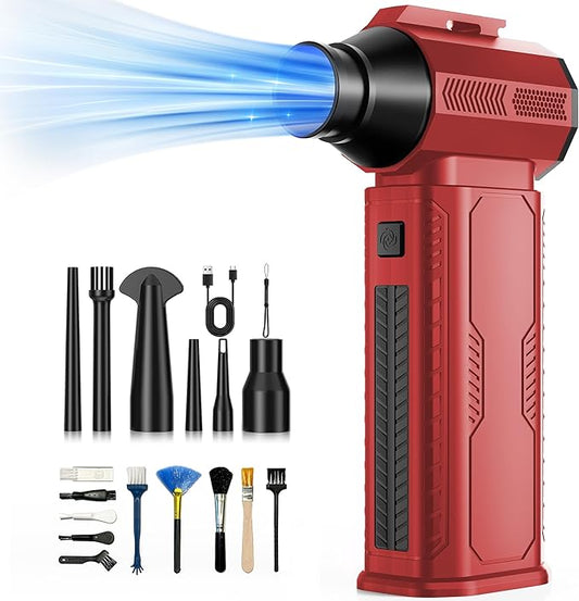 Compressed Air Duster, 000RPM Ultra-Powerful Cordless Electric Air Duster by Unknown