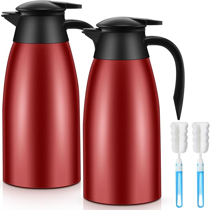 Norme 2 Pcs Thermal Coffee Carafe Insulated Stainless Steel Coffee Carafe by Norme