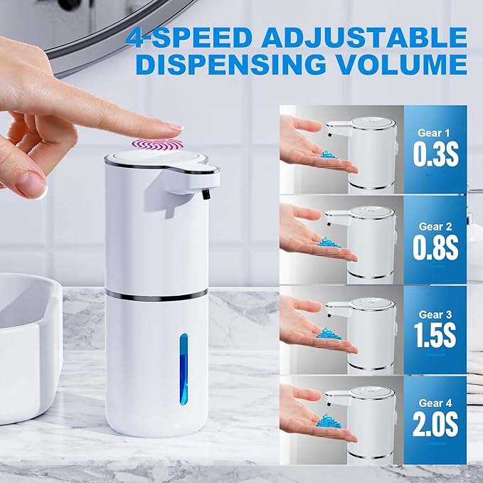 Automatic Liquid Soap Dispenser, 12.8oz/380ml Wall Mount Touchless Soap - Image 3