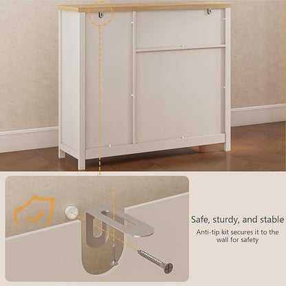 Storage Cabinet with Doors and Drawers, Kitchen Storage Cabinets，with Drawer - Image 8
