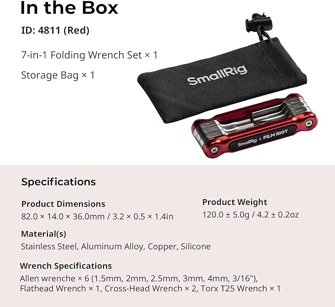 SmallRig x FILM RIOT 7-in-1 Folding Tool Set - Image 9