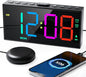 Loud Alarm Clock for Heavy Sleepers, RGB Vibrating Alarm Clock by Roxicosly
