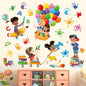 decalmile Reading Corner Balloon Kids Handprint Wall Decals Stickers