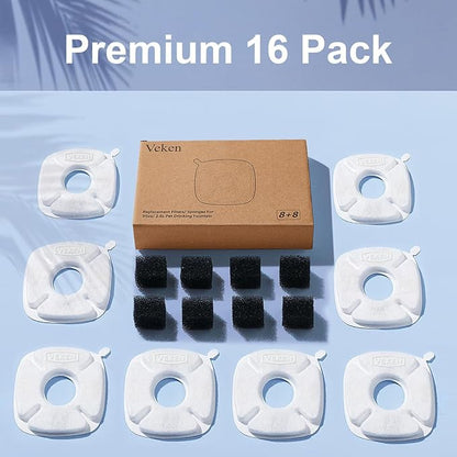 Veken Cat Water Fountain Filter, Classic 8 Pack Replacement Filters & 8 Pack - Image 7