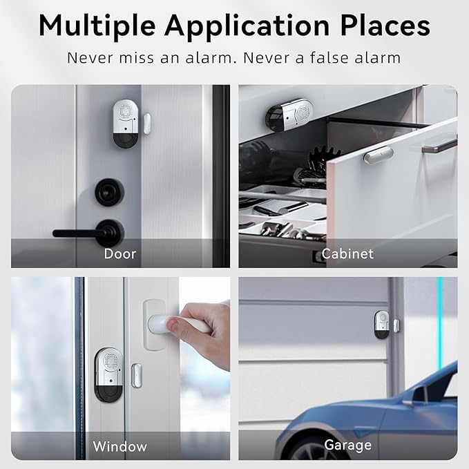 Sanjie Door Alarms When Opened, Door Window Alarm Sensors - Image 8