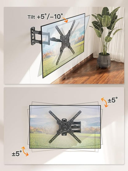 ELIVED TV Wall Mount for Most 26-60 Inch TVs, Swivel and Tilt Full Motion TV - Image 4
