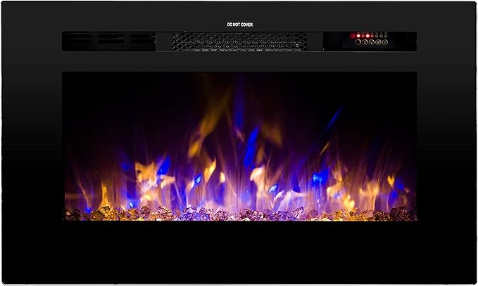 Touchstone Smart Electric Fireplace-The Sideline 28" Wide-in Wall Recessed - Image 8