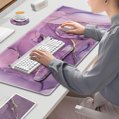 ToLuLu Desk Mat, XXL Large Mouse Pad Wrist Support Set，4 in1 Gaming Mousepad - Image 9