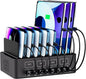 150W/35A Charging Station for Multiple Devices, 16 Port USB C Fast Charging by Yoodarmx