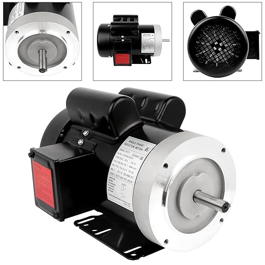 5HP Electric Motor 3450RPM General Purpose Single Phase Motor 208-230V 56C - Image 2