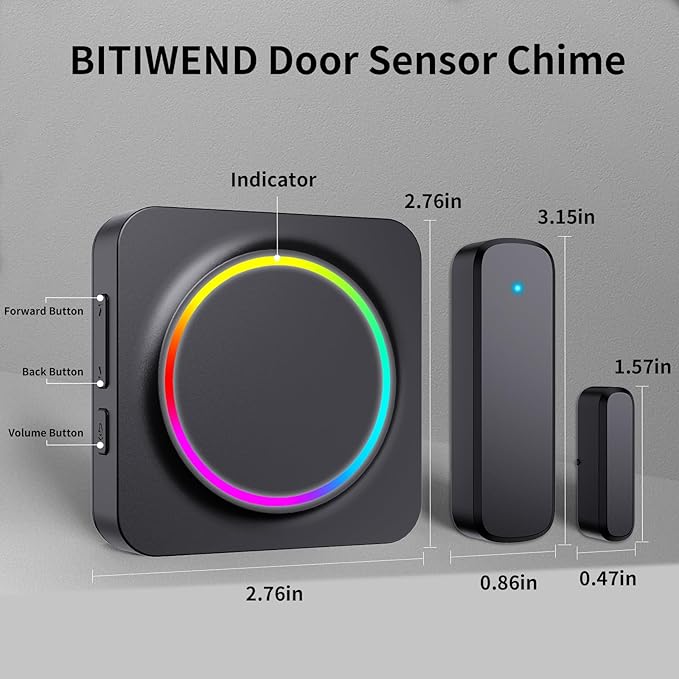 Door Chime, Door Chimes When Door Opens, Door Sensor Door Open Alarm - Image 2