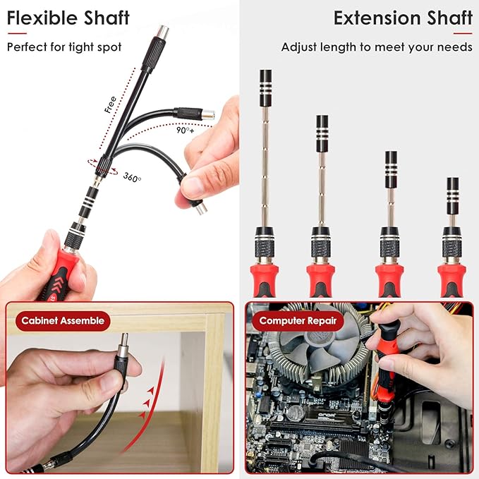 STREBITO Screwdriver Sets 142-Piece Electronics Precision Screwdriver - Image 4