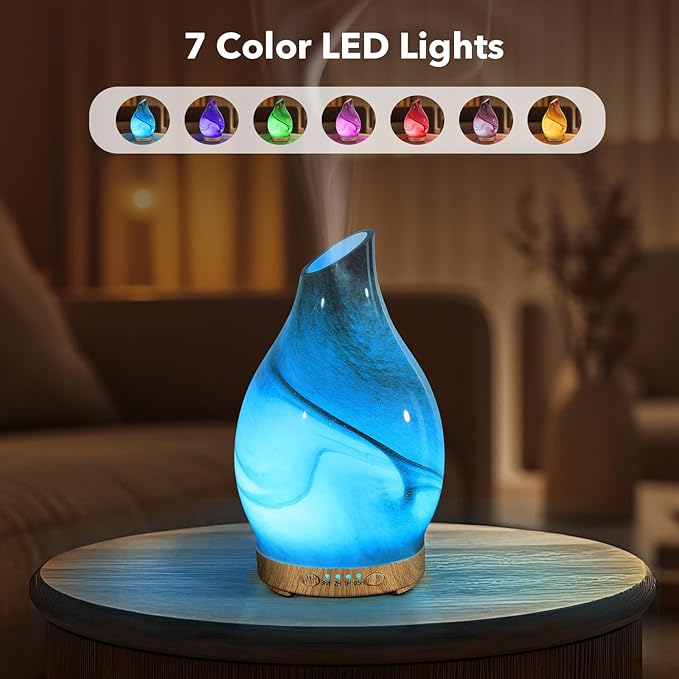 Essential Oil Diffuser, 120 ml Glass Aromatherapy Diffuser - Image 3