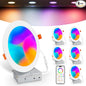 Smart Recessed Lighting 6 Inch, RGBCW Color Changing Canless Recessed Ceiling by VARICART