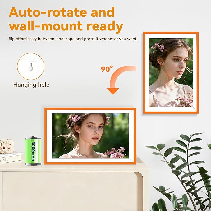Battery Power Digital Photo Frame Electronic LED Screen Customizable - Image 8