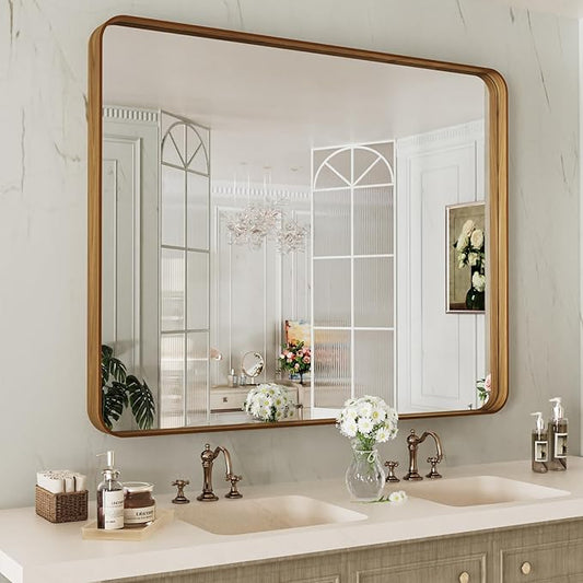 LOAAO 40X30 Inch Bathroom Mirror by LOAAO